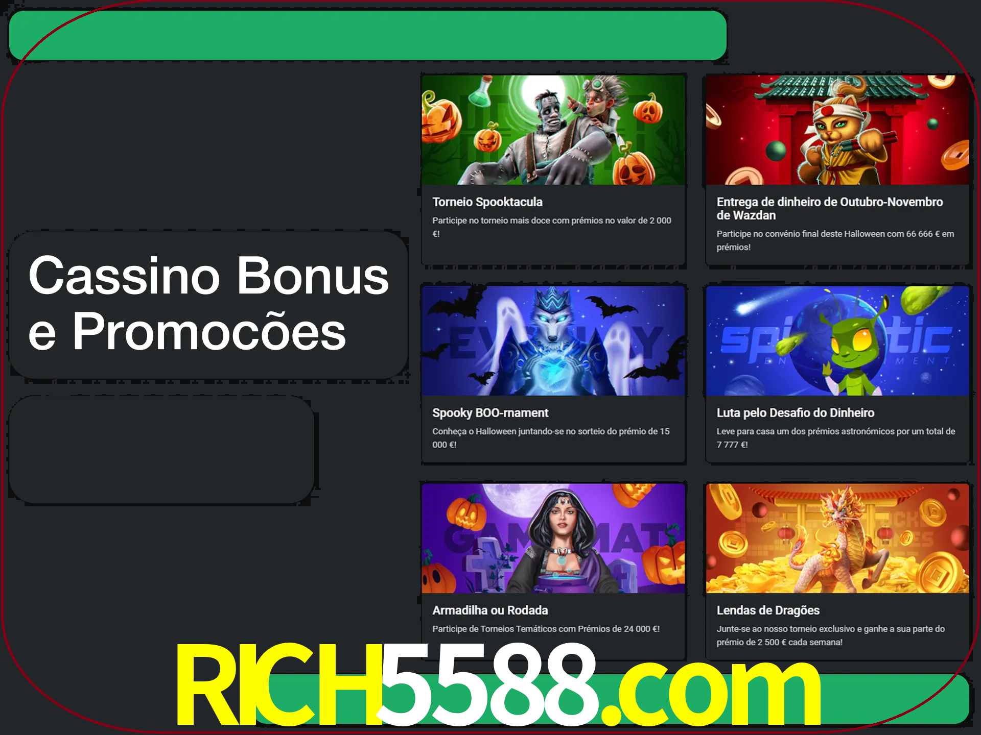 Verifique se há novos bônus de cassino para reivindicar.