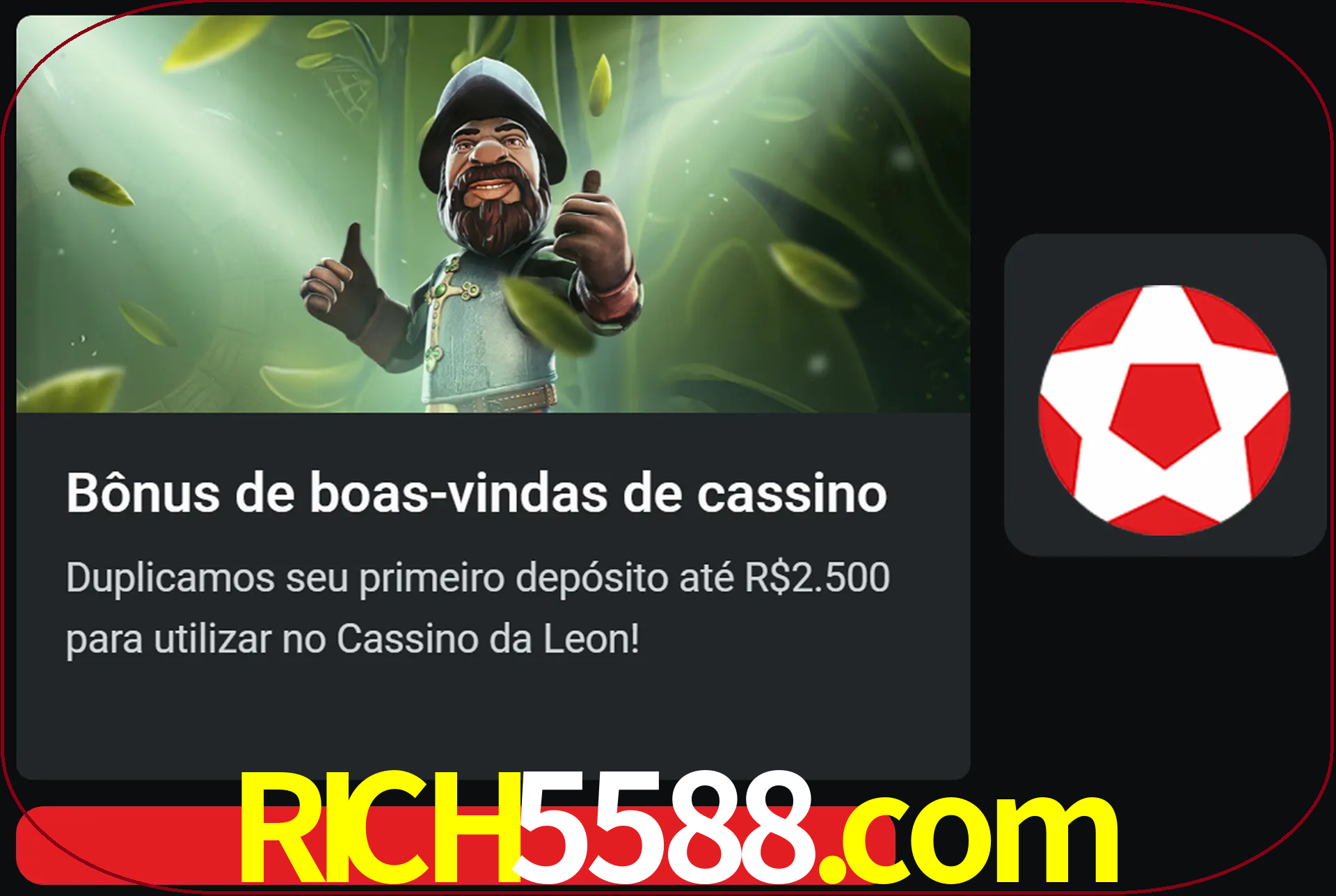 Receba seu dinheiro do bônus de boas-vindas após o primeiro depósito.