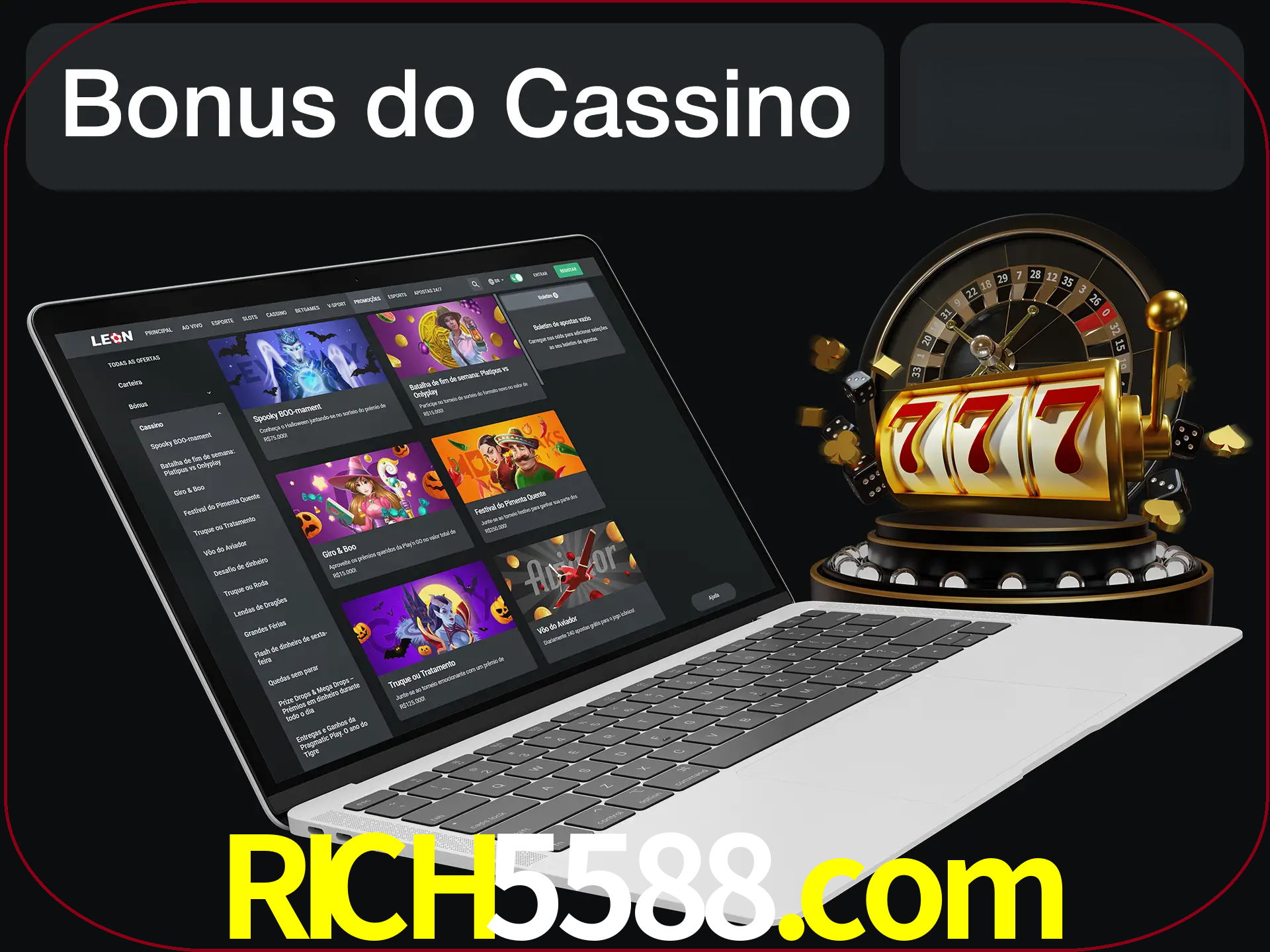 Use o bônus do cassino para começar melhor.