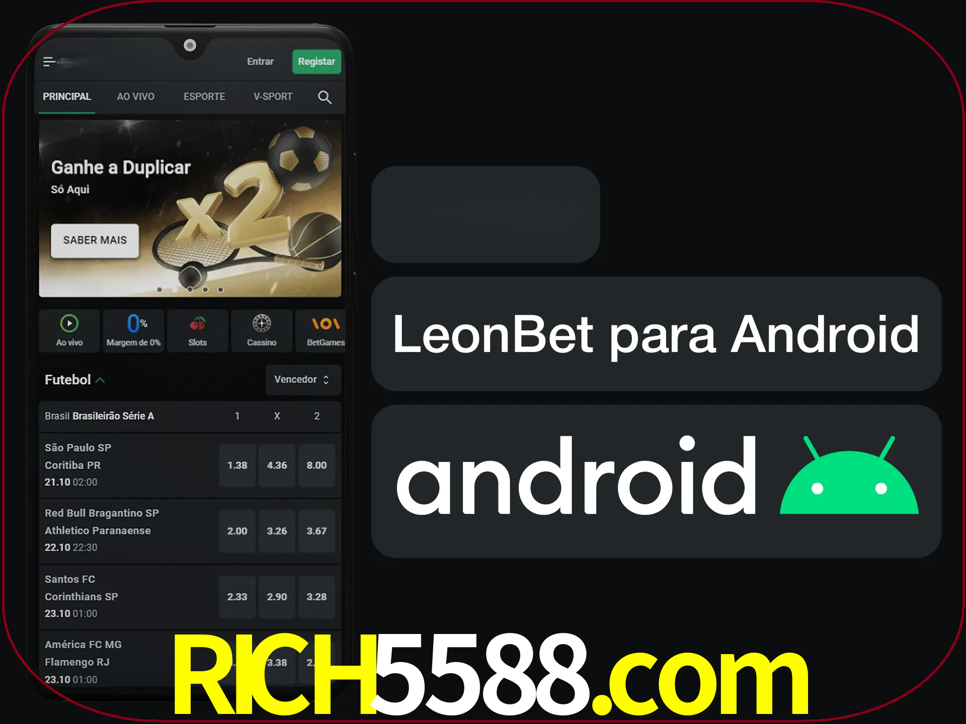 Adquira sua versão poket de LeonBet.