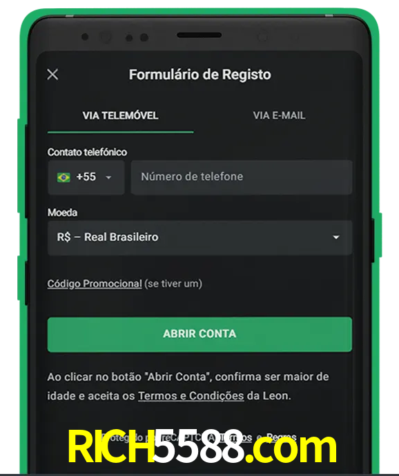 Cadastre-se em LeonBet seguindo passos simples.