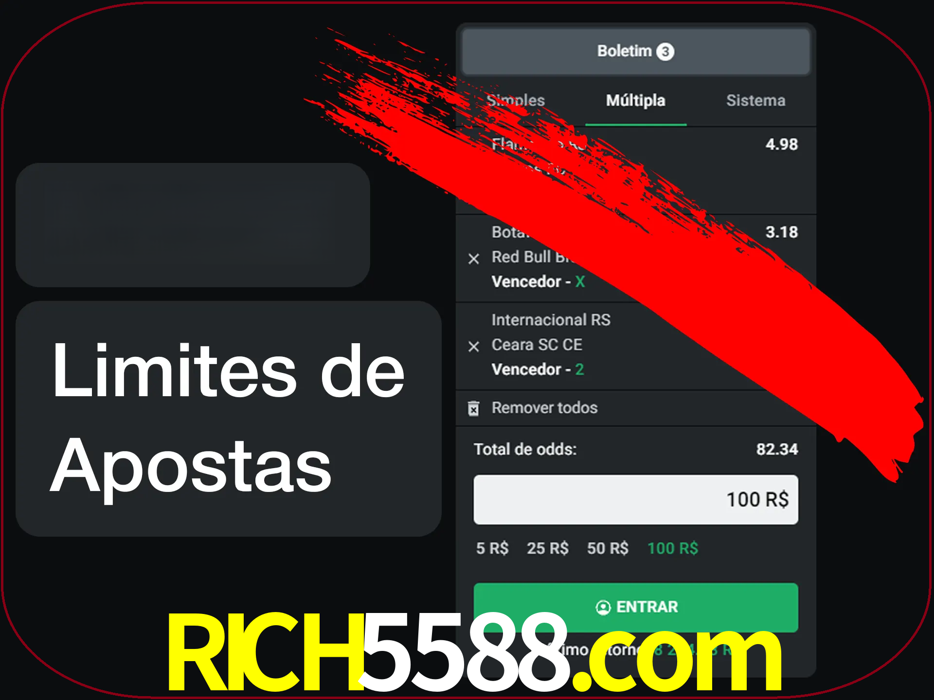 Não faça apostas loucas.