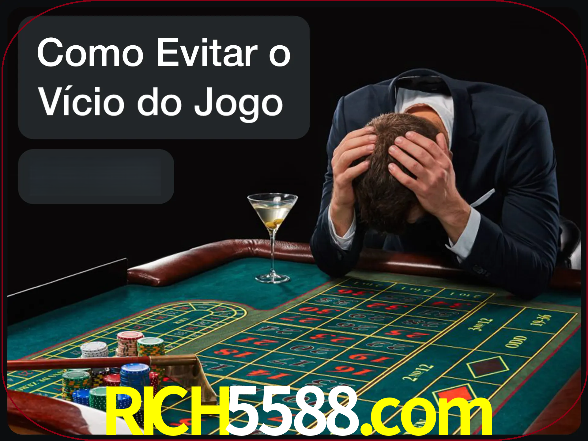 Você é responsável por cada uma de suas apostas.
